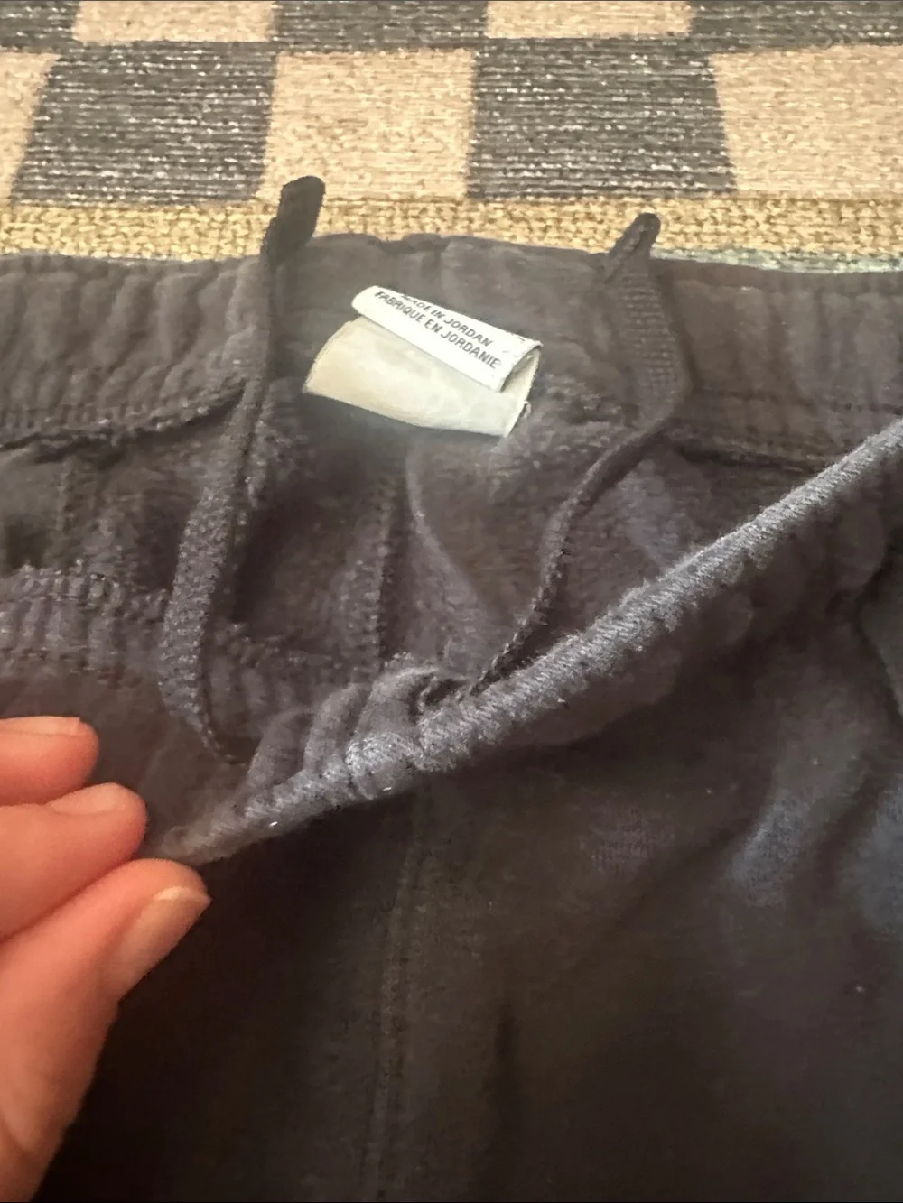 Nike Kids Black Jogger Sweatpants with White Swoosh